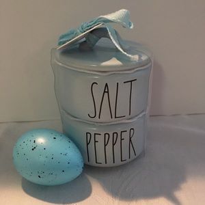 Rae Dunn BLUE Salt and Pepper set